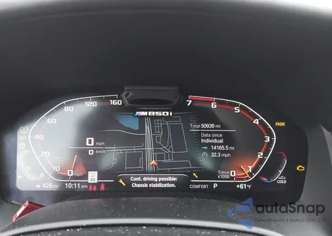 2019 BMW M850I xDrive z USA, uszkodzony, nr VIN WBAFY4C5XKBX39351